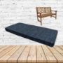 Platform Indigo Sunbrella Fabric Patio Dining Chair Seat Cushion
