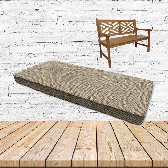 Posh Lichen Sunbrella Fabric Patio Dining Chair Seat Cushion