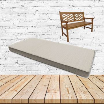 Posh Linen Sunbrella Fabric Patio Dining Chair Seat Cushion