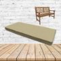 Posh Oat Sunbrella Fabric Patio Dining Chair Seat Cushion