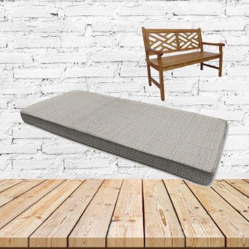 Posh Pebble Sunbrella Fabric Patio Dining Chair Seat Cushion