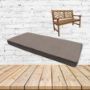 Remix Mushroom Sunbrella Fabric Patio Dining Chair Seat Cushion
