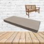 Revive Sand Sunbrella Fabric Patio Dining Chair Seat Cushion