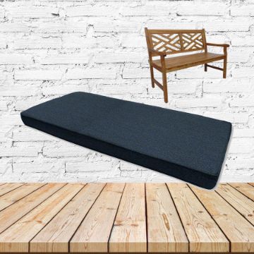 Switch Indigo Sunbrella Fabric Patio Dining Chair Seat Cushion