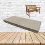 Tailored Putty Sunbrella Fabric Patio Dining Chair Seat Cushion