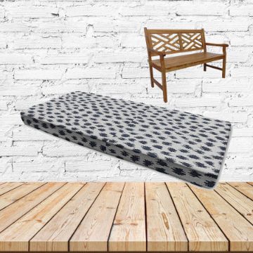 Agra Indigo Sunbrella Fabric Patio Dining Chair Seat Cushion