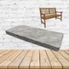 Calm Graphite Sunbrella Fabric Patio Dining Chair Seat Cushion