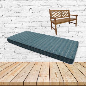 Esti Lagoon Sunbrella Fabric Patio Bench Cushion