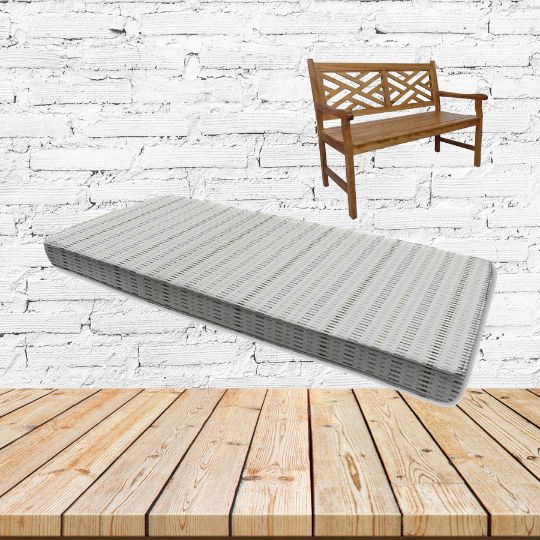 Esti Limestone Sunbrella Fabric Patio Bench Cushion