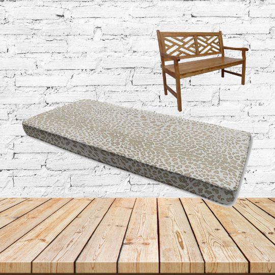 Instinct Dune Sunbrella Fabric Patio Bench Cushion