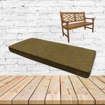 Lotus Maize Sunbrella Fabric Patio Bench Cushion
