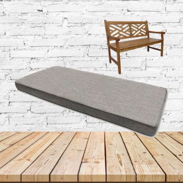 Mountains Fog Sunbrella Fabric Patio Bench Cushion