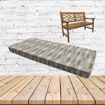 Precise Fawn Sunbrella Fabric Patio Bench Cushion