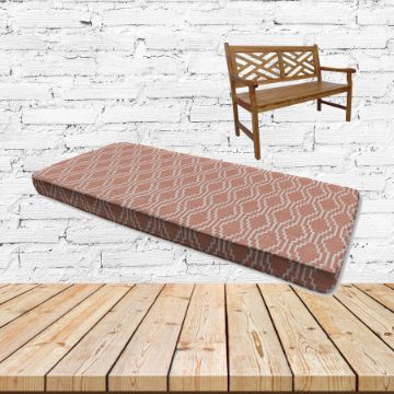 Solve Clay Sunbrella Fabric Patio Bench Cushion
