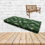 Tropics Jungle Sunbrella Fabric Patio Bench Cushion