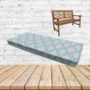 Voyage Breeze Sunbrella Fabric Patio Bench Cushion