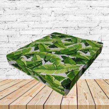 Balmoral Palm - Boxed Double Piped Seat Cushions – Outdoor Dining Chair Pads