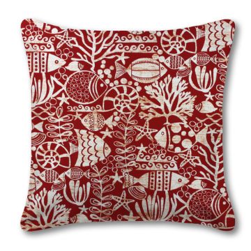Outdoor Pillow Richloom Solarium Seagate Red