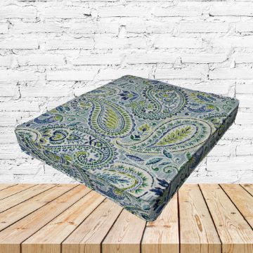 Richloom Solarium Artic Capris Boxed Patio Dining Chair Seat Cushions – Custom Outdoor Comfort