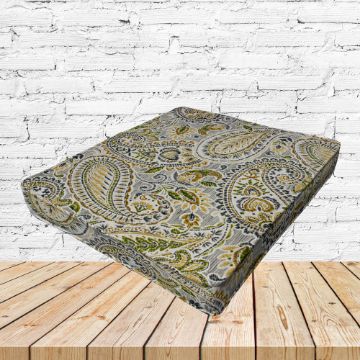 Richloom Solarium Artic Stone Boxed Patio Dining Chair Seat Cushions – Custom Outdoor Comfort