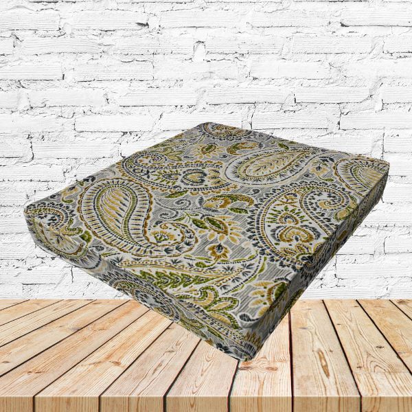 Richloom Solarium Artic Stone Boxed Patio Dining Chair Seat Cushions – Custom Outdoor Comfort