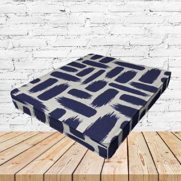 Richloom Solarium Baja Nautical Boxed Patio Dining Chair Seat Cushions – Custom Outdoor Comfort