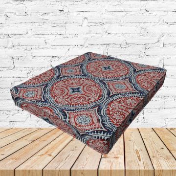 Richloom Solarium Besetta Nautical Boxed Patio Dining Chair Seat Cushions – Custom Outdoor Comfort