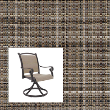 2-Piece Patio Chair Replacement Slings – Phifer Gannon Mocha | Custom Outdoor Patio Slings