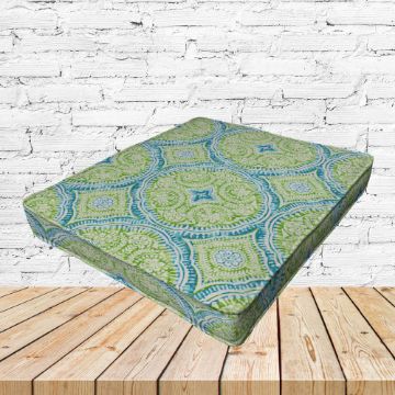 Richloom Solarium Besetta Seaglass Boxed Patio Dining Chair Seat Cushions – Custom Outdoor Comfort