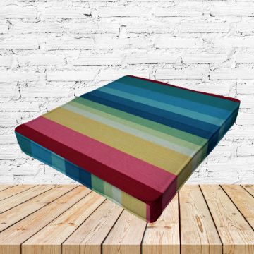 Richloom Solarium Braymont Multi Boxed Patio Dining Chair Seat Cushions – Custom Outdoor Comfort