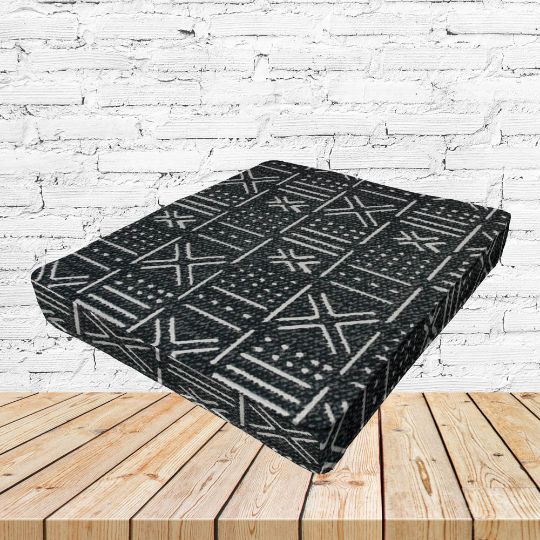 Richloom Solarium Brevard Ebony Boxed Patio Dining Chair Seat Cushions – Custom Outdoor Comfort