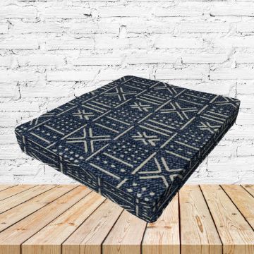 Richloom Solarium Brevard Indigo Boxed Patio Dining Chair Seat Cushions – Custom Outdoor Comfort