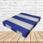 Richloom Solarium Cabana Cobalt Boxed Patio Dining Chair Seat Cushions – Custom Outdoor Comfort