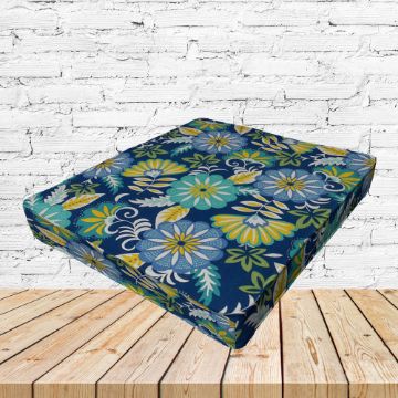 Richloom Solarium Cadelle Baltic Boxed Patio Dining Chair Seat Cushions – Custom Outdoor Comfort