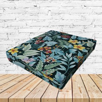 Richloom Solarium Carena Teal Boxed Patio Dining Chair Seat Cushions – Custom Outdoor Comfort