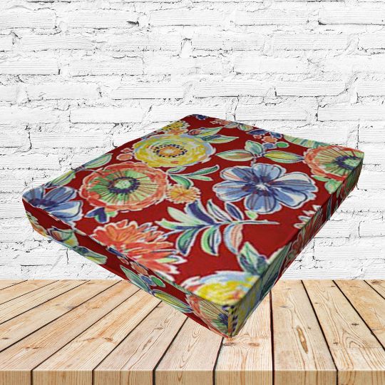 Richloom Solarium Colsen Berry Boxed Patio Dining Chair Seat Cushions – Custom Outdoor Comfort