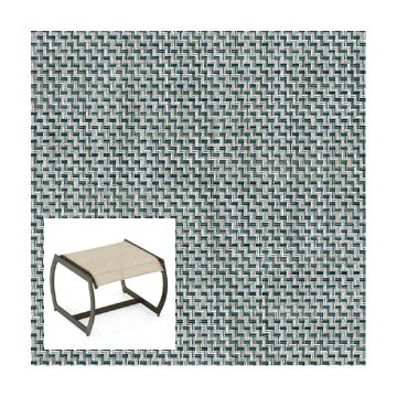 Phifer Kipton Dark Teal Ottoman or Chair Bottom Replacement Sling Fabric