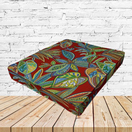 Richloom Solarium Crestwood Multi Boxed Patio Dining Chair Seat Cushions – Custom Outdoor Comfort