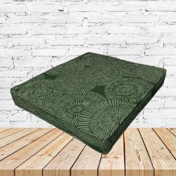 Richloom Solarium Crossway Pesto Boxed Patio Dining Chair Seat Cushions – Custom Outdoor Comfort