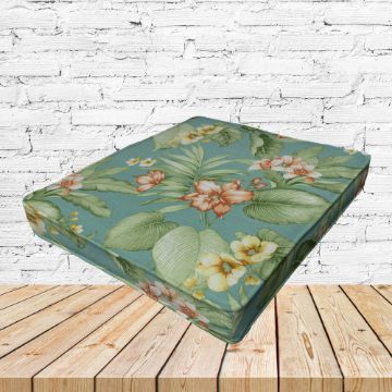Richloom Solarium Davilla Seaspray Boxed Patio Dining Chair Seat Cushions – Custom Outdoor Comfort