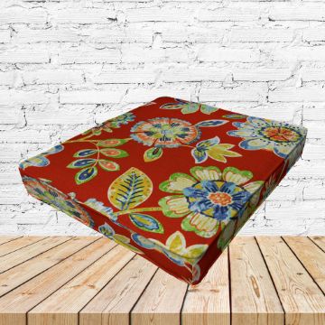 Richloom Solarium Daylin Cherry Boxed Patio Dining Chair Seat Cushions – Custom Outdoor Comfort