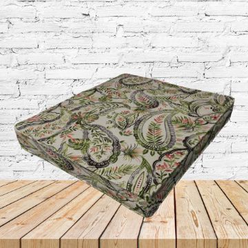 Richloom Solarium Faylinn Shadow Boxed Patio Dining Chair Seat Cushions – Custom Outdoor Comfort