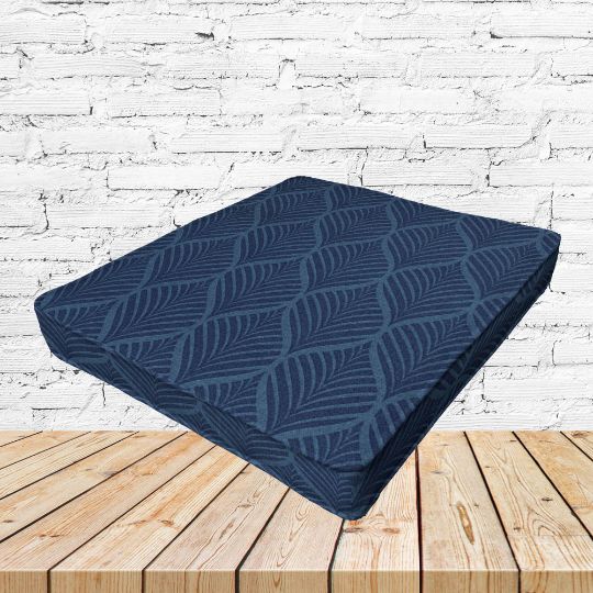 Richloom Solarium Fenbrook Blue Cove Boxed Patio Dining Chair Seat Cushions – Custom Outdoor Comfort