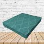 Richloom Solarium Fenbrook Teal Boxed Patio Dining Chair Seat Cushions – Custom Outdoor Comfort