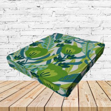 Richloom Solarium Fournette Palm Boxed Patio Dining Chair Seat Cushions – Custom Outdoor Comfort