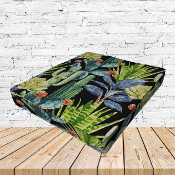 Richloom Solarium Hatteras Ebony Boxed Patio Dining Chair Seat Cushions – Custom Outdoor Comfort