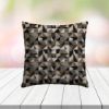 Custom Outdoor Pillows in Outdura Geo Carbon | Fade-Resistant & Weatherproof