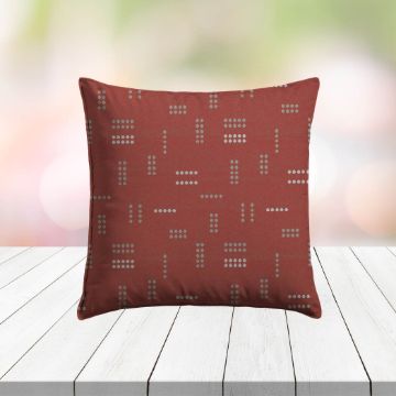Custom Outdoor Pillows in Outdura Jot Dot Lollipop | Fade-Resistant & Weatherproof