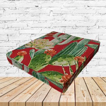 Richloom Solarium Hatteras Sangria Boxed Patio Dining Chair Seat Cushions – Custom Outdoor Comfort
