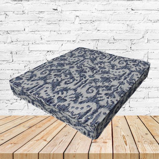 Richloom Solarium Jeness Lapis Boxed Patio Dining Chair Seat Cushions – Custom Outdoor ComfortRichloom Solarium Jeness Lapis Boxed Patio Dining Chair Seat Cushions – Custom Outdoor Comfort